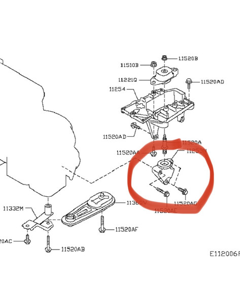 Кронштейн акпп левый Nissan Juke 2013 г.  1.6 л бензин Киев