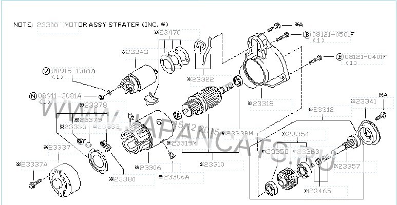 Стартер HITACHI Nissan Bluebird  1988 универсал 2.0 Дизель Запорожье