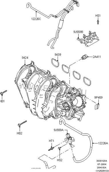 Клапан управления заслонками впускного коллектора Ford C-Max  2005 2.0 Бензин Киев