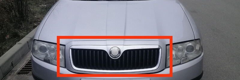 Решетка радиатора в сборе Skoda Superb 2008 г.  1.9 л дизель Буча