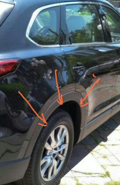 Молдинг крыла задний правый (арка колеса) Mazda CX-9  2018 универсал 2.5 Бензин Херсон