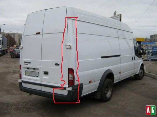 Клик бампера заднього Ford Transit 2010 р.  2.2 л дизель Івано-Франківськ