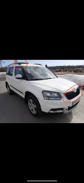 Решетка передняя Skoda Yeti 2016 г.  2.0 л дизель