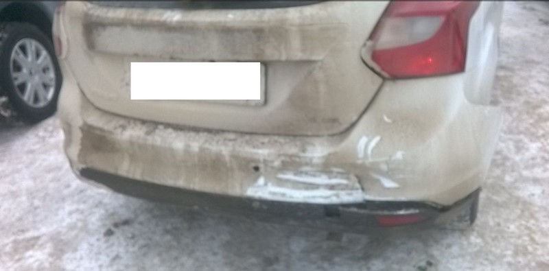 Бампер задний Ford Focus 2011- хэтчбек 2011 г.  1.6 л бензин Ковель