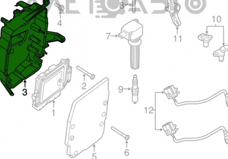 Корпус блока эбу Ford Focus 3  2012 універсал 1.6 Дизель 
