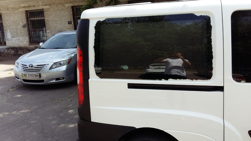Стекло заднее правое в крило maxi лонг Fiat Doblo  2008 1.9 Дизель Желтые Воды