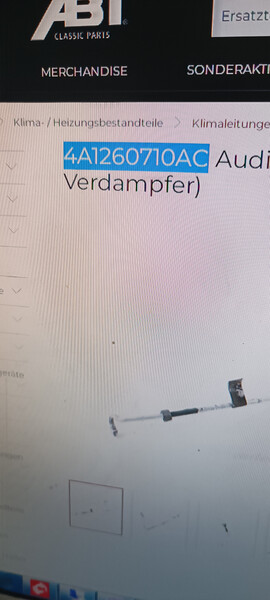 Трубка кондиционера Audi A6 C4 1996 г.  1.8 л бензин Стрый