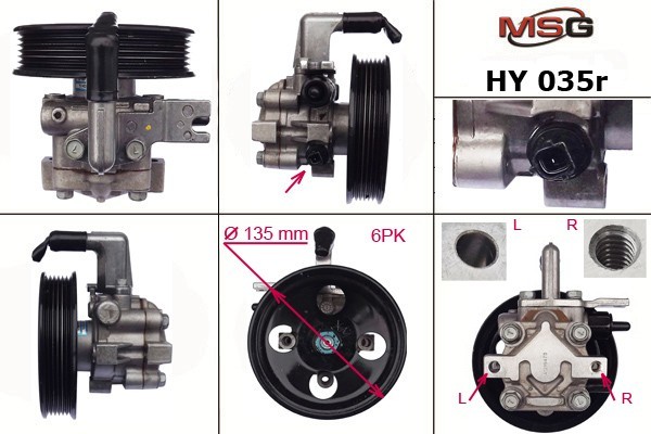 Насос гидроусилителя руля 57100-2P210   Hyundai Santa FE, Kia Sorento