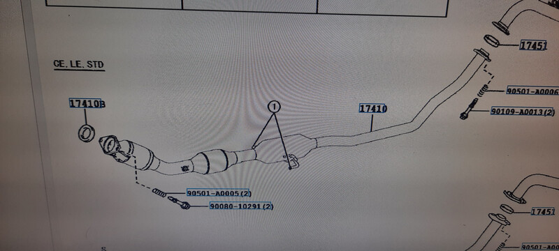 Катализатор 17410-0T551   Toyota Corolla