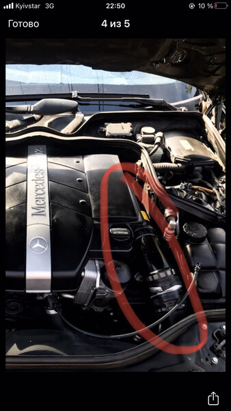 Патрубок Mercedes E-Class E 240 2002 г.  2.6 л бензин Николаев
