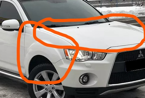 Капот цвет белый жемчуг Mitsubishi Outlander XL  2012 2.4 Бензин Винница