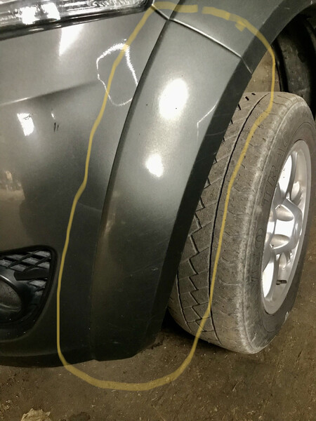 Пакладка переднього бампера права Great Wall Wingle 5  2014 2.0 Дизель 