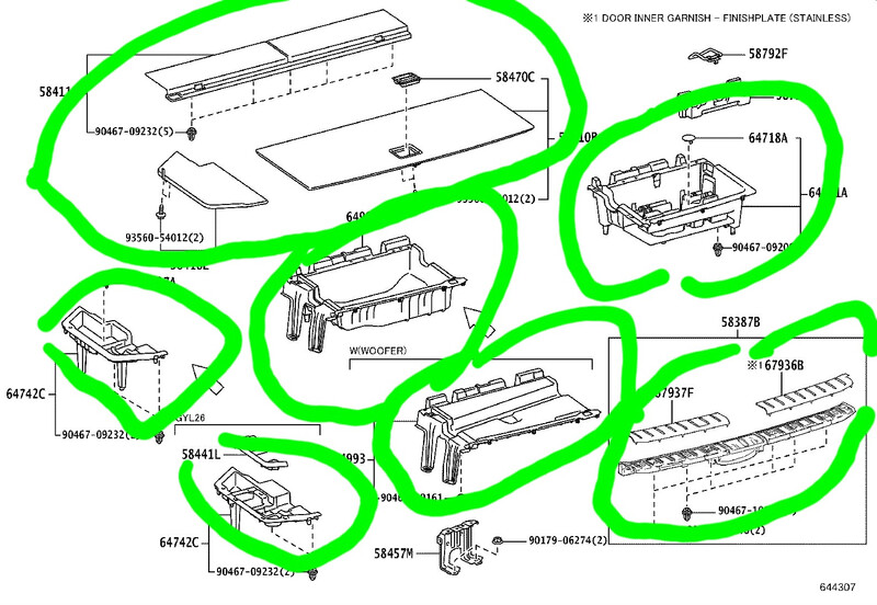 Комплектующие багажного отделения Lexus RX  2018 3.5 Бензин 