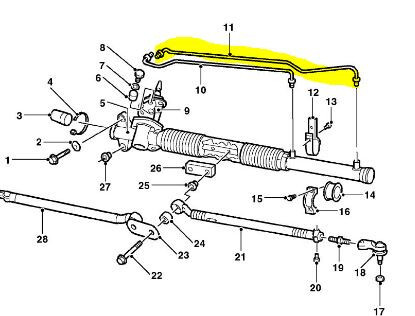Трубка рейки довша Land Rover Freelander 2006 г.  2.0 л дизель
