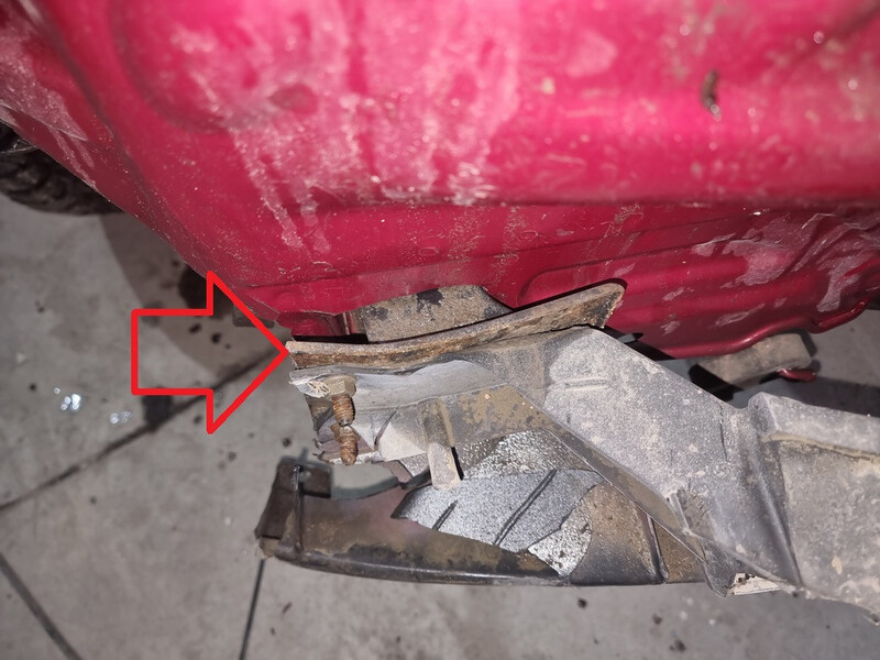 Кронштйен лев усилителя заднего бампера (пятка ланжерона) Chevrolet Lacetti  2010 хэтчбек 