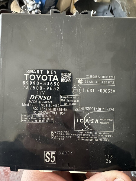 Блок smart key Lexus ES 2016 г.  2.5 л гибрид Киев