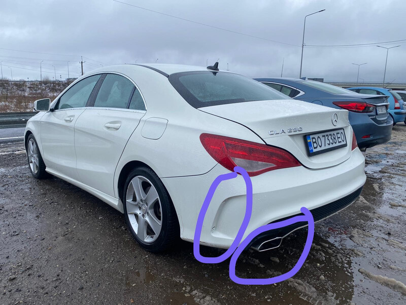 Вставки заднего бампера cla Mercedes CLA-Class 2015 г.  2.0 л бензин Днепр