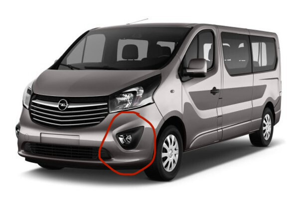 Накладка на бампер, под правую туманку Opel Vivaro  2019 1.6 Дизель Одесса