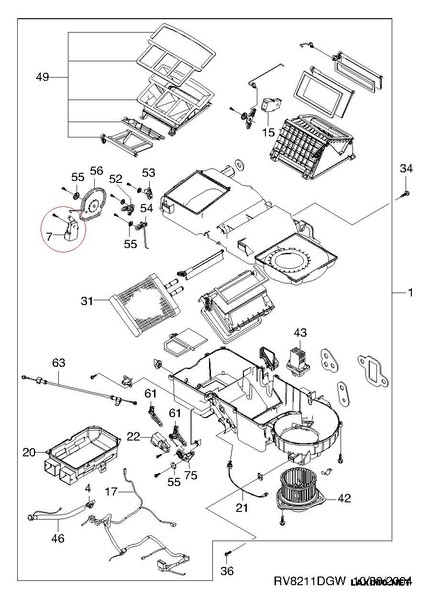 Актуатор печки Chevrolet Evanda 2.0 2008 г.  2.0 л бензин Киев